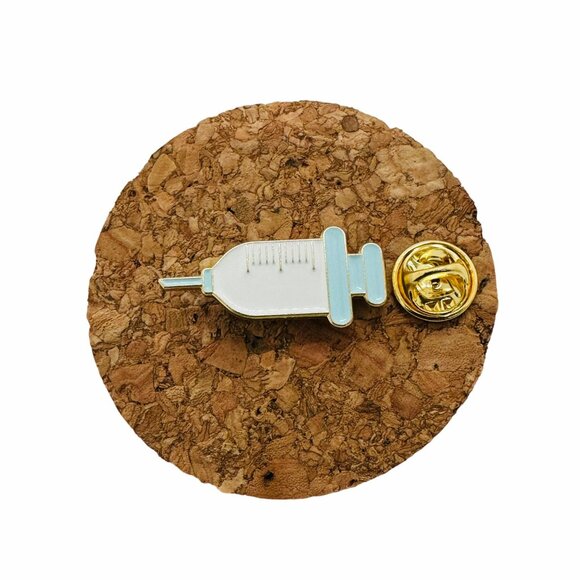 ✨Metal Plated Enamel Work Drum USP Lapel for Doctors Brooch Pin✨ - Picture 2 of 5